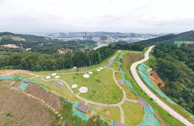 廣信森林公園多個(gè)區(qū)域建設(shè)成型